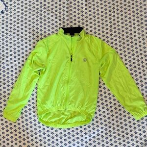 Mens Canari Neon Green cycle Jacket Medium